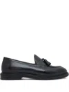 Henderson Baracco Tassel Leather Loafers In Black