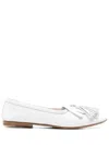Henderson Baracco Tassel-trim Loafers In Weiss