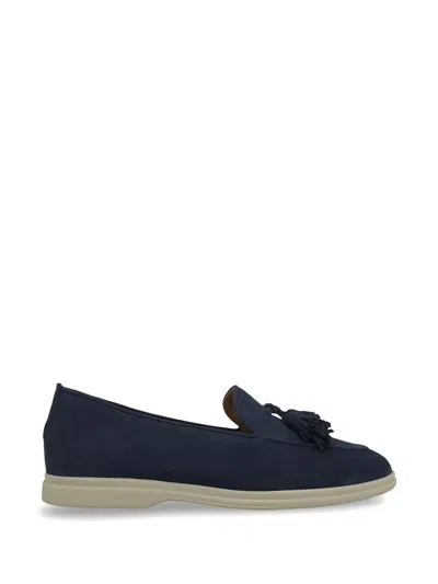 Henderson Baracco Tassel-detail Suede Loafers In Multi