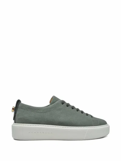 Henderson Baracco Vale V2 Leather Sneakers In Green