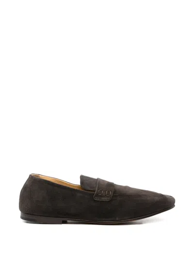 Henderson Baracco Victor Leather Loafers In Brown