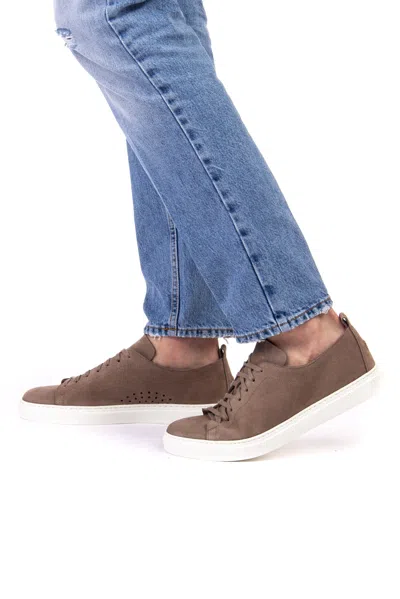 Henderson Classic Unlined Sneakers With Ultrathin Rubber Sole (size Recommendation: Half Size Less) In Brown