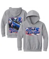 Hendrick Motorsports Team Collection Big Boys And Girls Heather Gray Kyle Larson Pullover Hoodie In Heather Gray