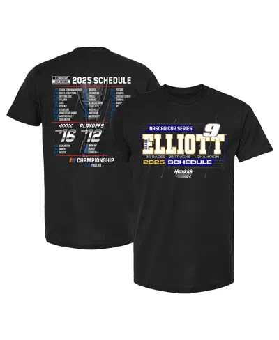 Hendrick Motorsports Team Collection Men's Black Chase Elliott 2025 Nascar Cup Series Schedule T-shirt