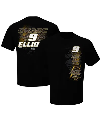 Hendrick Motorsports Team Collection Men's Black Chase Elliott Camo T-shirt