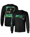 Hendrick Motorsports Team Collection Men's Black Chase Elliott Name Number Long Sleeve T-shirt In Multi