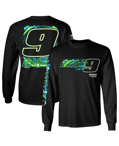 Hendrick Motorsports Team Collection Men's Black Chase Elliott Name Number Long Sleeve T-shirt