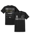 Hendrick Motorsports Team Collection Men's Black Chase Elliott Napa Tonal T-shirt In Black