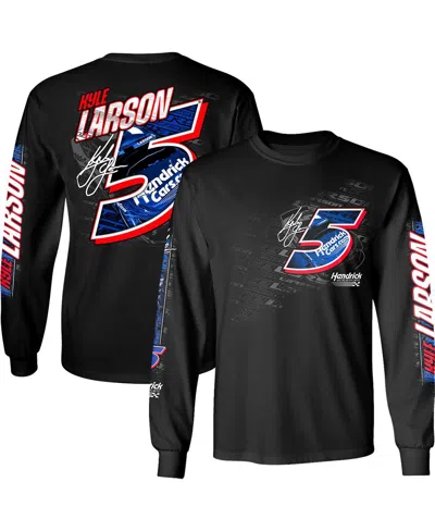 Hendrick Motorsports Team Collection Men's Black Kyle Larson Long Sleeve T-shirt