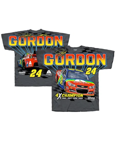 Hendrick Motorsports Team Collection Charcoal Jeff Gordon Four-time Champion Axalta Legend T-shirt