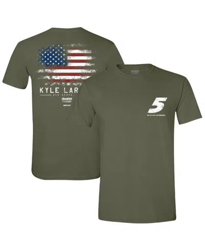 Hendrick Motorsports Team Collection Green Kyle Larson Flag T-shirt