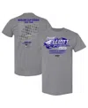 Hendrick Motorsports Team Collection Men's Heather Charcoal Chase Elliott 2026 Nascar Schedule T-shirt In Gray