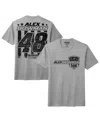 Hendrick Motorsports Team Collection Men's Heather Gray Alex Bowman Patriotic T-shirt In Gray