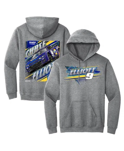Hendrick Motorsports Team Collection Men's Heather Gray Chase Elliott Car Pullover Hoodie