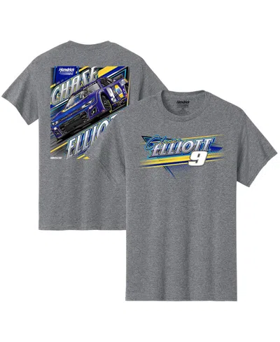 Hendrick Motorsports Team Collection Men's Heather Gray Chase Elliott Car T-shirt