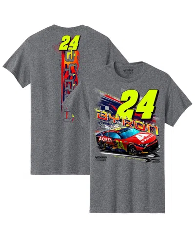 Hendrick Motorsports Team Collection Men's Heather Gray William Byron Car T-shirt