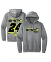 Hendrick Motorsports Team Collection Men's Heather Gray William Byron Extreme Pullover Hoodie In Heather Gray