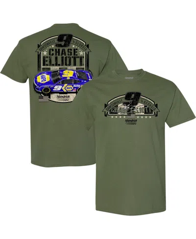 Hendrick Motorsports Team Collection Men's  Green Chase Elliott Military-inspired Car T-shirt