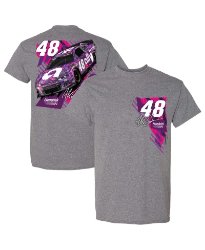 Hendrick Motorsports Team Collection Men's  Heather Charcoal Alex Bowman Ally T-shirt