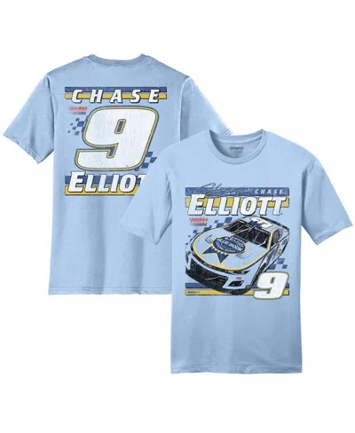 Hendrick Motorsports Team Collection Men's Light Blue Chase Elliott Kelley Blue Book T-shirt