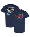 Hendrick Motorsports Team Collection Men's Navy Kyle Larson T-shirt In Blue