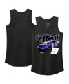 Hendrick Motorsports Team Collection Women's Black Chase Elliott Name Number Racer Back Tri-blend Tank Top In Black