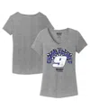 Hendrick Motorsports Team Collection Women's Heather Gray Chase Elliott Name Number V-neck T-shirt In Heather Gray