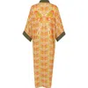 Henelle Duster Robe In Butterfly Effect Citrus
