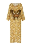 Henelle Hooded Kaftan In Laurel Canyon
