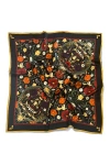 Henelle Large Silk Scarf In Black