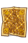 Henelle Large Silk Scarf In Yellow