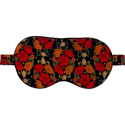 Henelle Silk Sleep Mask In Night Bloom