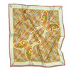Henelle Women's Butterfly Effect Citrus Large Silk Scarf