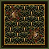 Henelle Large Silk Scarf In Gold/black/yellow
