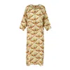 Henelle Women's Green / Yellow / Orange Higher State Kaftan In Green/yellow/orange