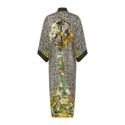 Henelle Women's White Wild Ivory Duster Robe
