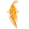 Henelle Women's Yellow / Orange Laurel Canyon Silk Bandana. In Yellow/orange