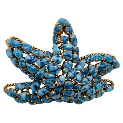 Pre-owned Henkel And Grosse For Christian Dior Rare 1963 Christian Dior Starfish Brooch By Henkel & Grossé In Multi