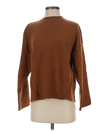 Pre-owned Henne Turtleneck Sweater In Brown