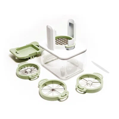 HENNING LEE 4-IN-1 FRESH PREP FRUIT AND VEGGIE SLICER, GREEN