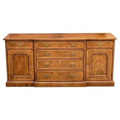 Pre-owned Henredon 18th Century Portfolio Walnut Credenza In Brown