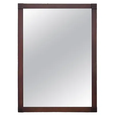Pre-owned Henredon 1950's Mid Century Italian Provincial Wall Mirror By  Fine Furniture In Brown