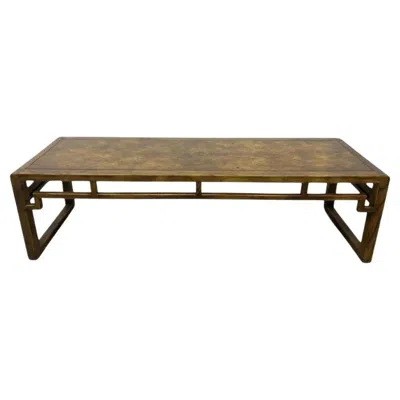 Pre-owned Henredon Asian Style Artefacts Coffee Table In Brown