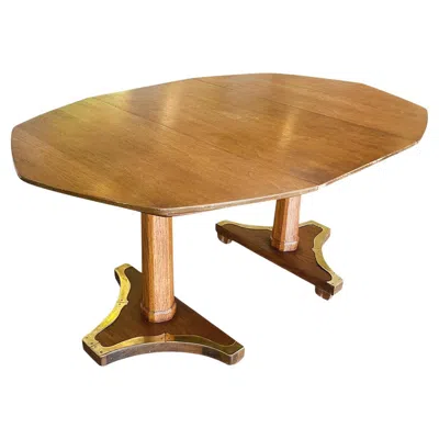 Pre-owned Henredon Biedermeier-style Extending Dining Table In Brown