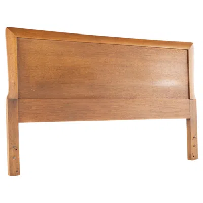 Pre-owned Henredon Circa 60' Mid-century Walnut Full Headboard In Brown