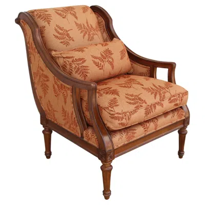 Pre-owned Henredon Empire Style Lounge Chair In Brown