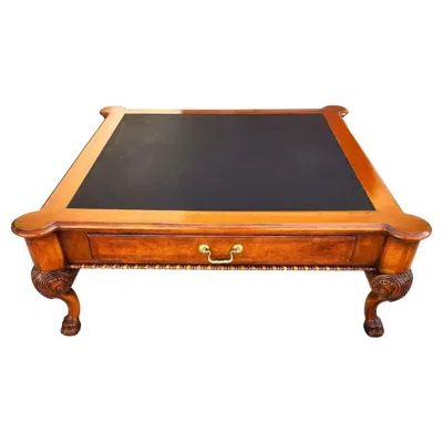 Pre-owned Henredon French Coffee Cocktail Table In Brown