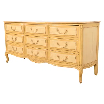 Pre-owned Henredon French Provincial Louis Xv Painted Dresser Or Credenza, Circa 1960s In Brown