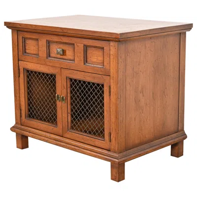 Pre-owned Henredon Mid-century Modern Walnut Nightstand, 1960s In Brown