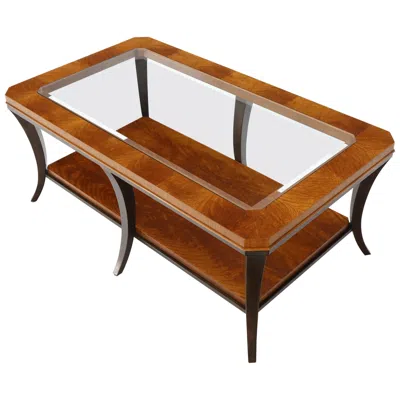 Pre-owned Henredon Six-legged 2-tier Coffee Table In Brown